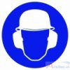 Verbots-und Gebotsschilder Gehör- und Kopfschutz benutzen / ALU 200 mm