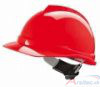 MSA V-GARD 500 casque rouge en ABS /Fas-Trac III