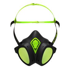 Thermoplastische Halbmaske mit Filtern