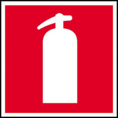 Feuerl�scher international, 200x200mm, nachleuchtend, Kunststoff