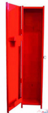 Metallschrank rot fr Tragebahre 10-3