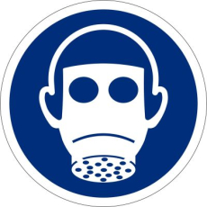 Atemschutz benutzen, � 200mm, Aluminium