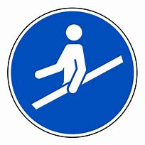 Handlauf benutzen, � 200mm, Selbstklebefolie