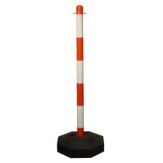 Komplette Leitpfosten mit achteckiger Form