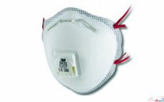 3M 8833 FFP3 Partikelmaske m. Ventil /Box 10 Stck