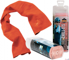 K�hlendes Tuch - Orange 33x75cm