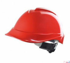 MSA V-Gard 200 Helm rot ABS bel�ftet /Fas-Trac III