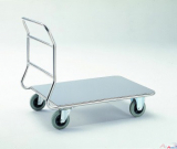 Edelstahl-Transportwagen m. Plattform-Ladeflche