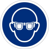 Augenschutz benutzen,  200 mm, Kunststoff