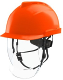 MSA V-Gard 950 Helm Neonorange unbelftet, integr. Visier
