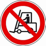 Flurf�rderzeuge verboten, � 200mm, Aluminium