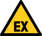 Warnung vor explosionsf�higer Atmosph�re, 400x400mm, Aluminium