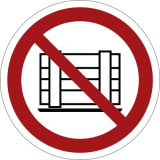 Abstellen oder lagern verboten,  200mm, Kunststoff