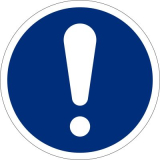 Allgemeines Gebot,  200mm, Selbstklebefolie