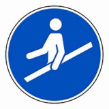 Handlauf benutzen, � 200mm, Selbstklebefolie