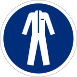 Schutzkleidung benutzen,  200mm, Kunststoff
