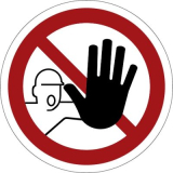 Unbefugte verboten,  200mm, Selbstklebefolie